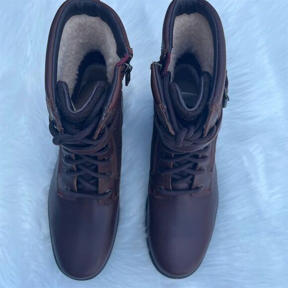 🆕 UGG Kesey Women's Brown Lace Up Ankle Booties Size 8.5 Waterproof Winter - Picture 2 of 9